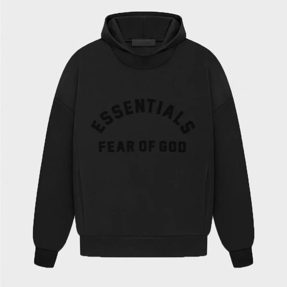 Fear of God Essentials Core Hoodie – Black, Size M
